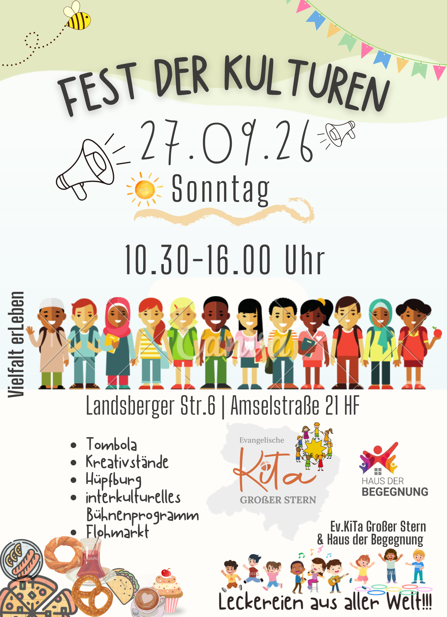 Plakat Fest der Kulturen am 27. September 2026